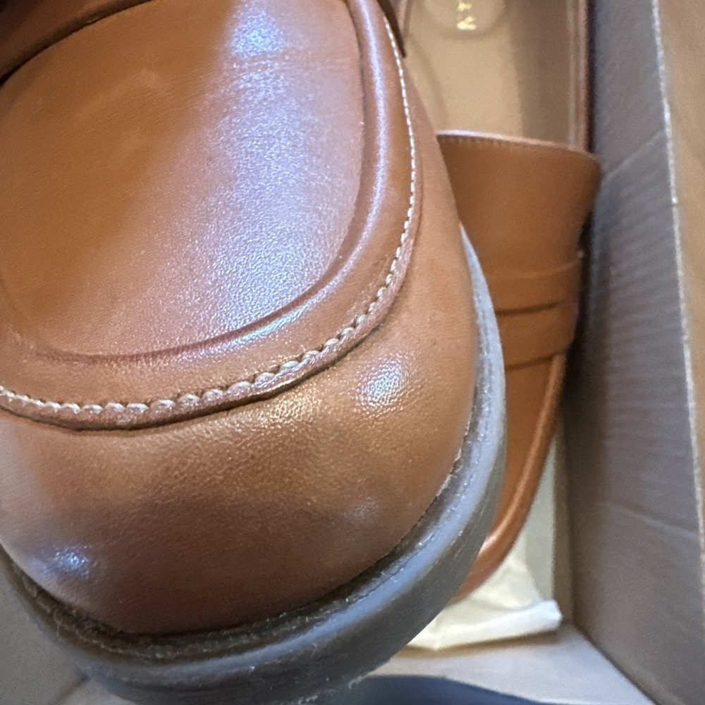 Cole Haan Haverhill Penny Loafers British Tan Leather W31769 Womens size 6.5 B - Picture 3 of 6